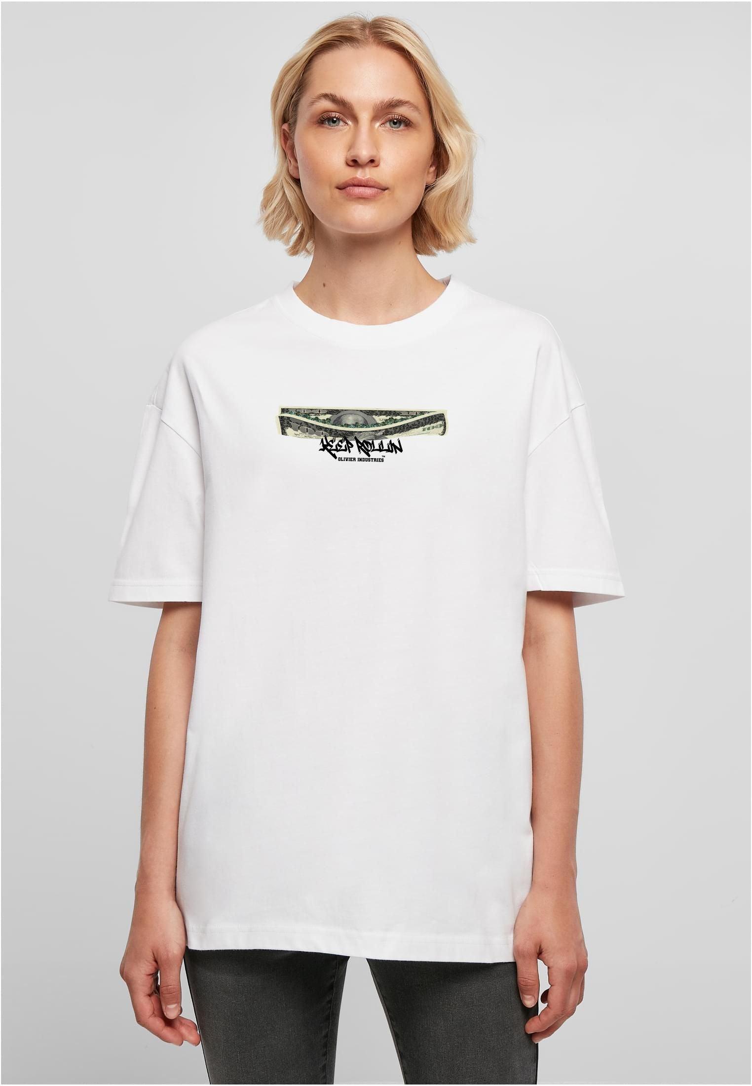 Olivier Industries ® Keep Rollin Cannabis Boyfriend Ladies oversized Tee - Olivier Industries ® Art & Apparel