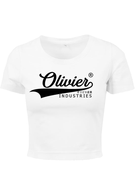 Olivier Industries ® Logo black woman Crop Top - Olivier Industries ® Art & Apparel