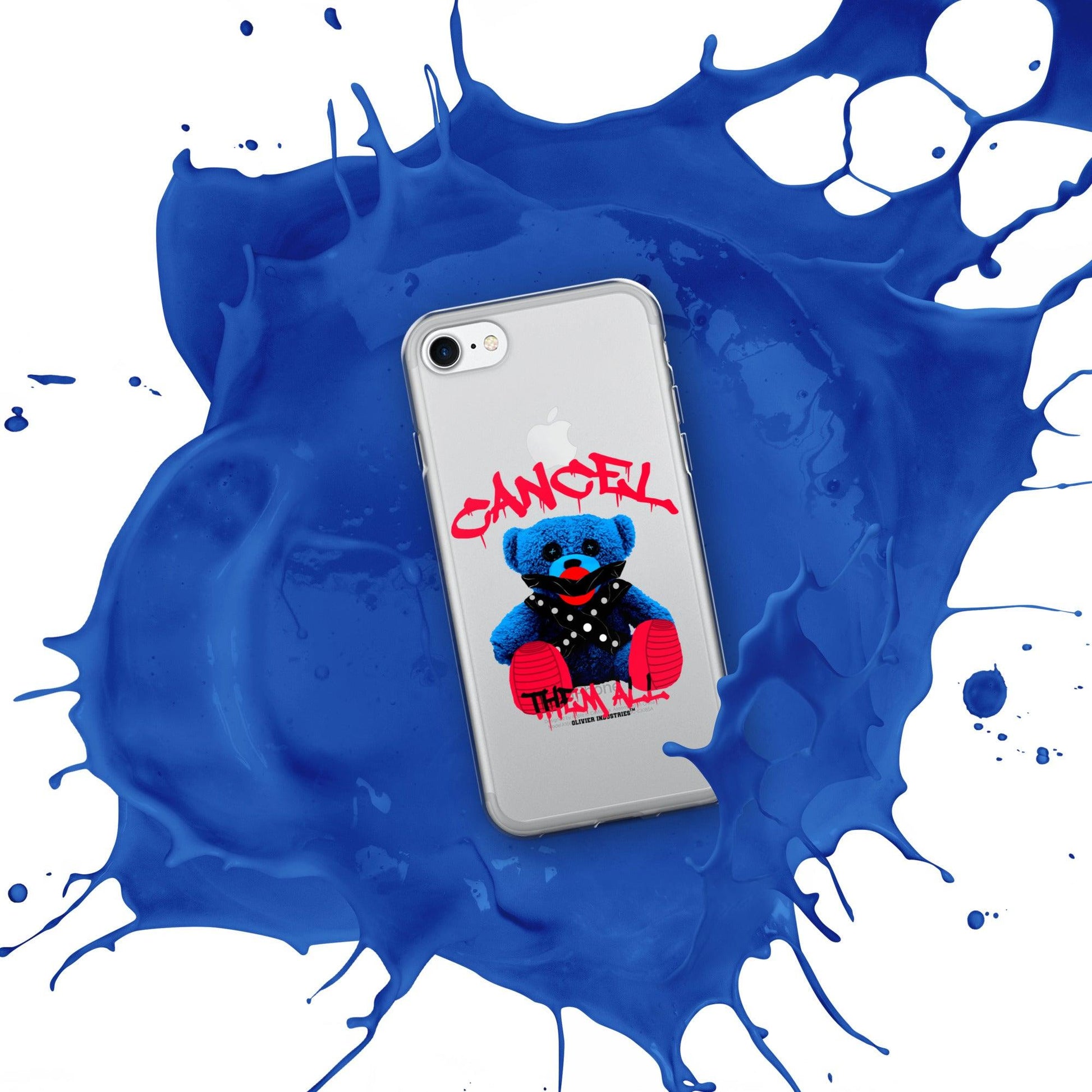 Olivier Industries ®Worldwide- Cancel Them All Bondage Bear iPhone-Hülle - Olivier Industries ® Art & Apparel