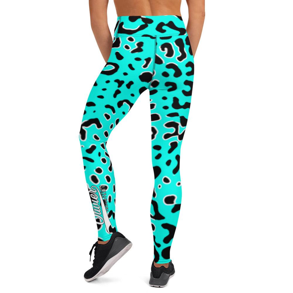 Olivier Industries ® Camouflage handmade drawn Puma Pattern - with pocket Yoga-Leggings - Olivier Industries