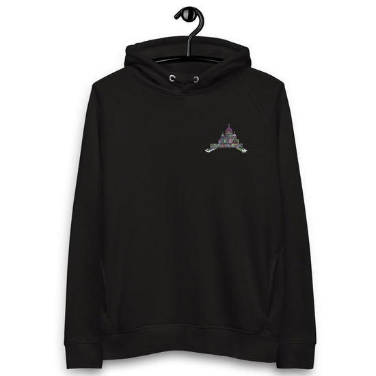 Olivier Industries ® abstract drawn sacre coeur organic cotton Unisex pullover hoodie - Olivier Industries