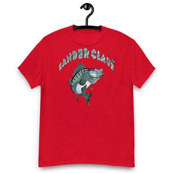 Zander Claus ® Heavyweight Angler T-Shirt für Herren - Olivier Industries ® Art & Apparel