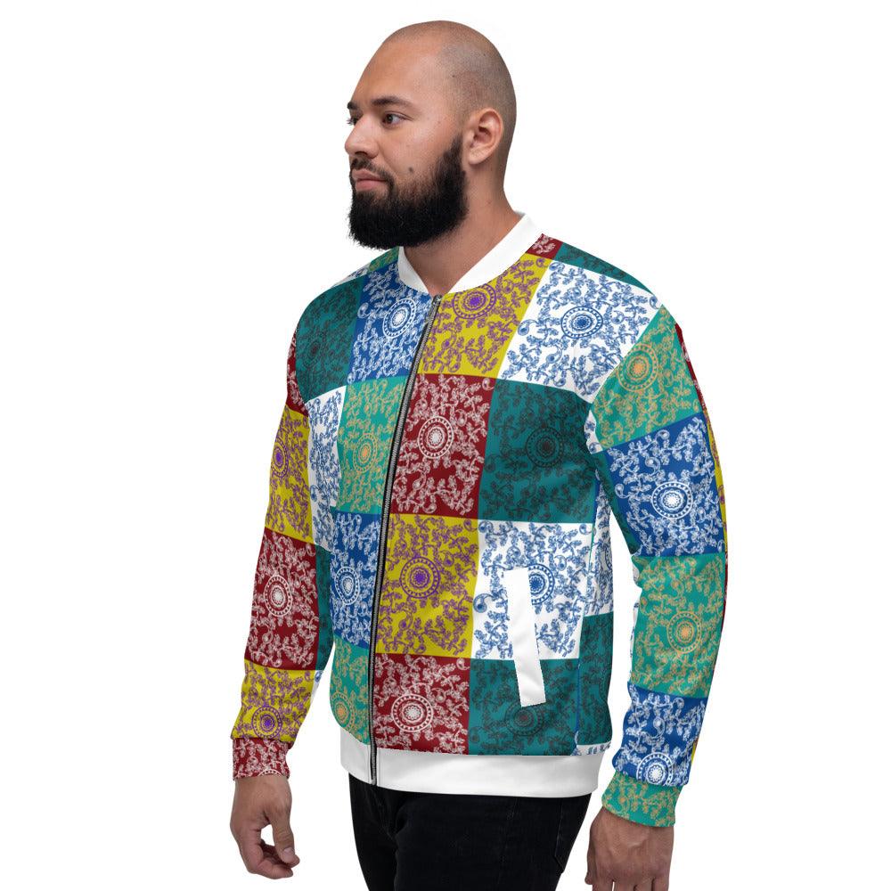 Olivier Industries ® Paisleymuster handmade Unisex Bomberjacke - Olivier Industries ® Art & Apparel