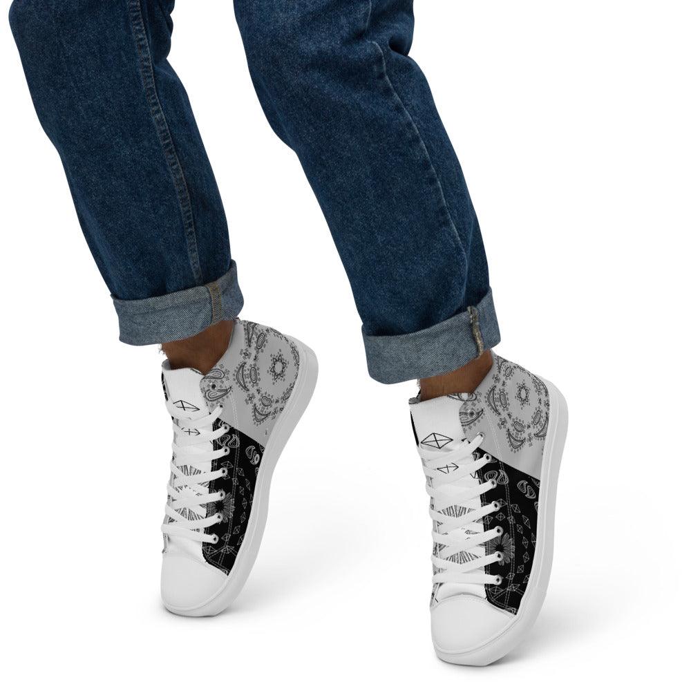 Olivier Industries ® Paisley handmade High Tops - Olivier Industries ® Art & Apparel