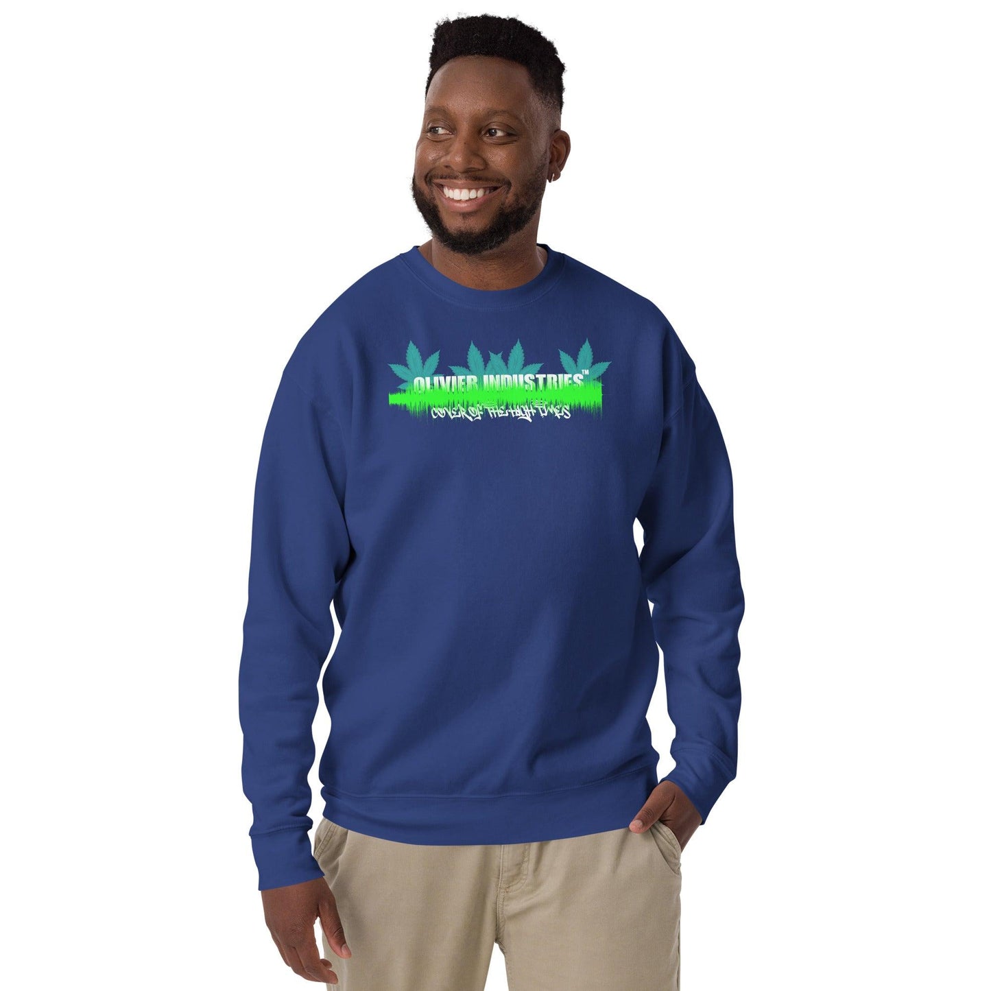 Olivier Industries TM Worldwide DeathrowrecordNFT - B Real Cover of the High Times wavesound unisex Sweatshirt - Olivier Industries ® Art & Apparel