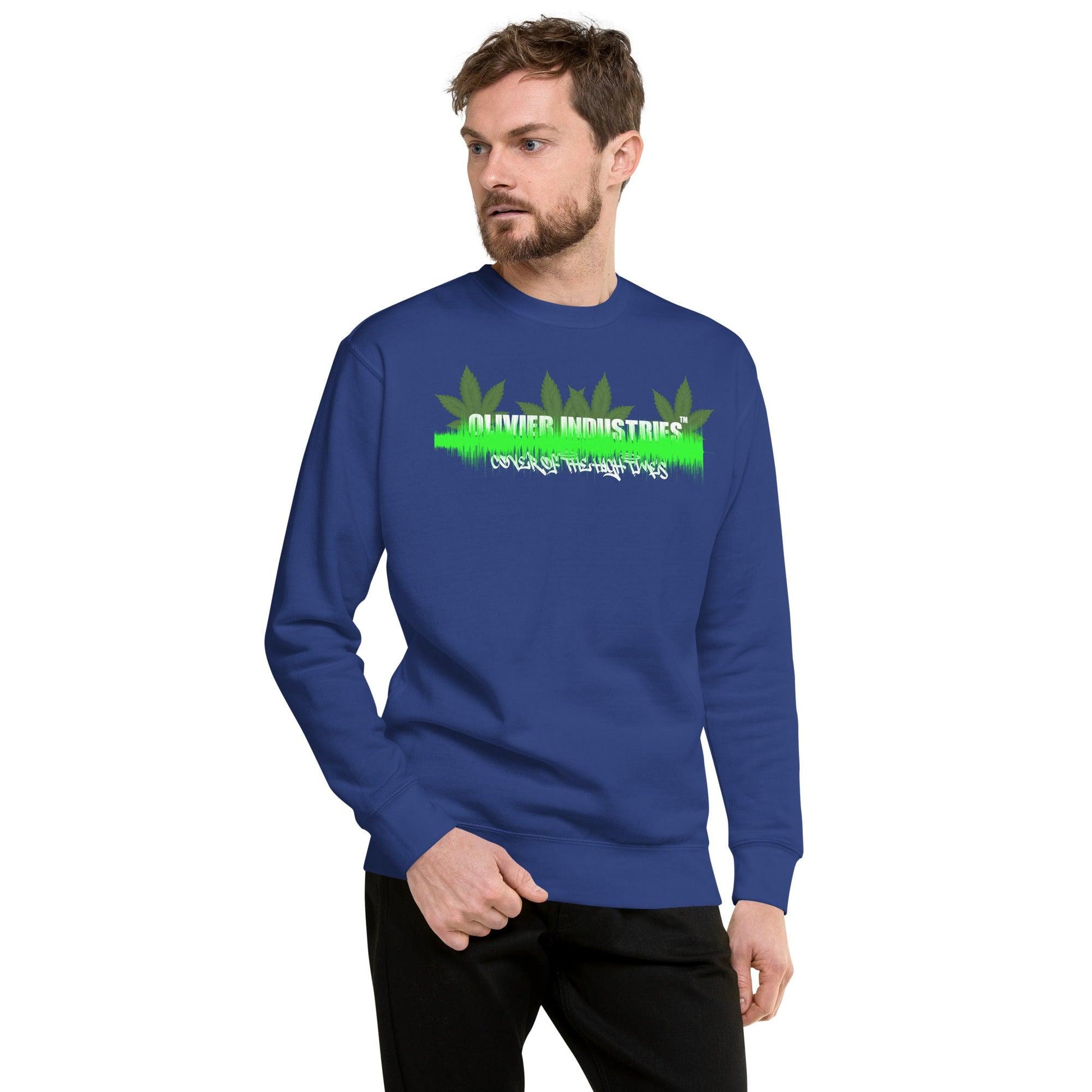 Olivier Industries TM Worldwide Cover of the High Times Deathrowrecords NFT unisex Sweatshirt - Olivier Industries ® Art & Apparel