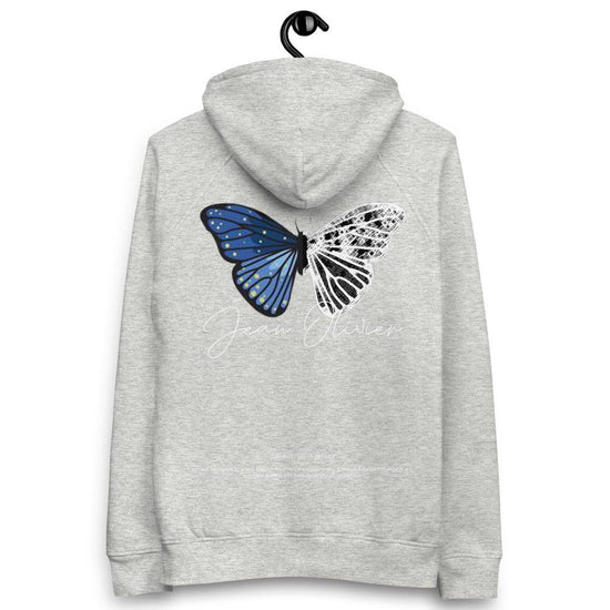 Olivier Industries ® Jean Olivier´s The Butterfly Effect on organic cotton Unisex pullover hoodie - Olivier Industries