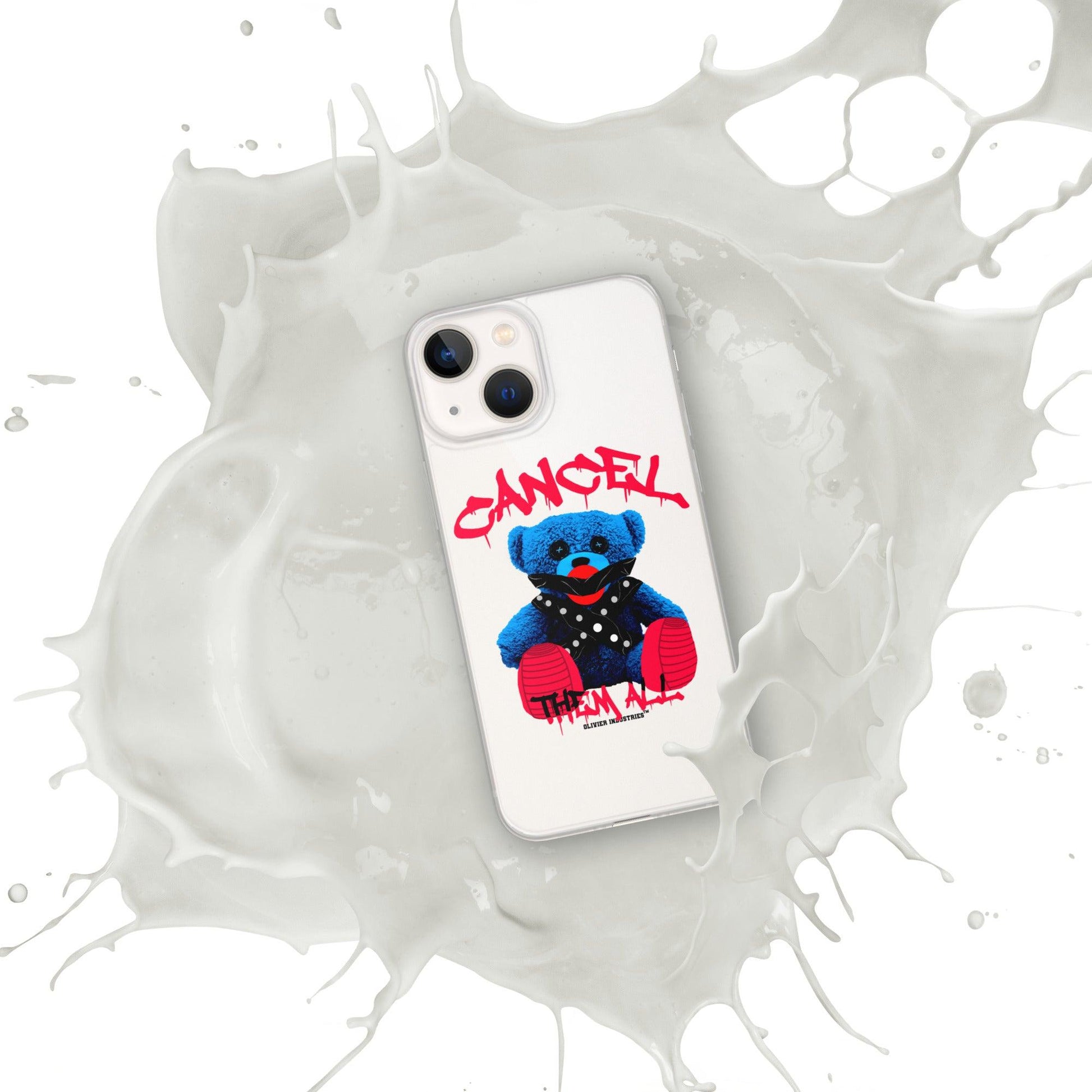 Olivier Industries ®Worldwide- Cancel Them All Bondage Bear iPhone-Hülle - Olivier Industries ® Art & Apparel