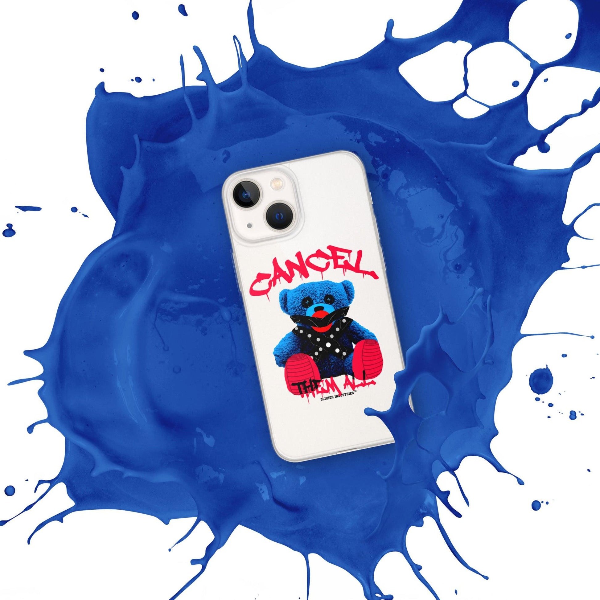 Olivier Industries ®Worldwide- Cancel Them All Bondage Bear iPhone-Hülle - Olivier Industries ® Art & Apparel