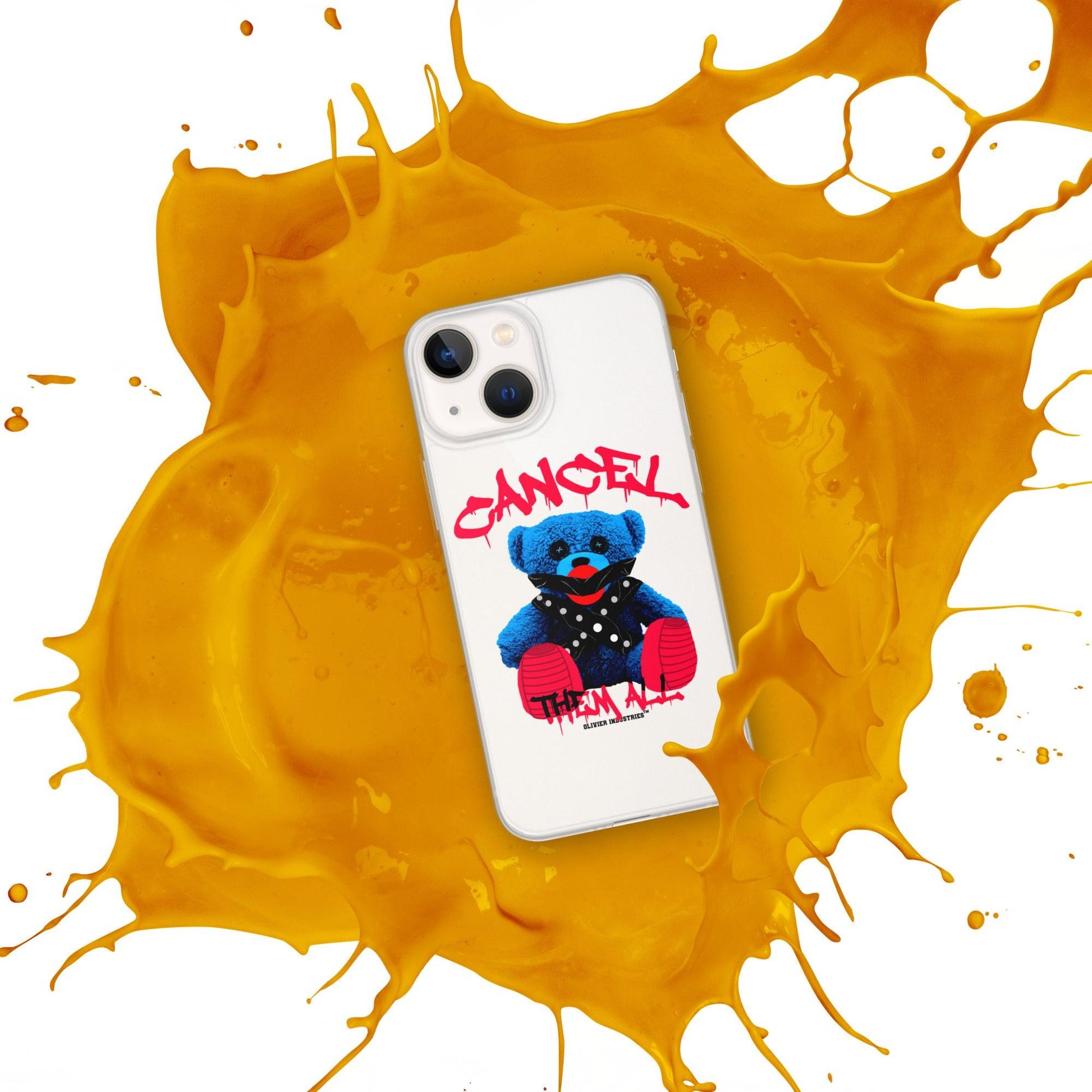 Olivier Industries ®Worldwide- Cancel Them All Bondage Bear iPhone-Hülle - Olivier Industries ® Art & Apparel