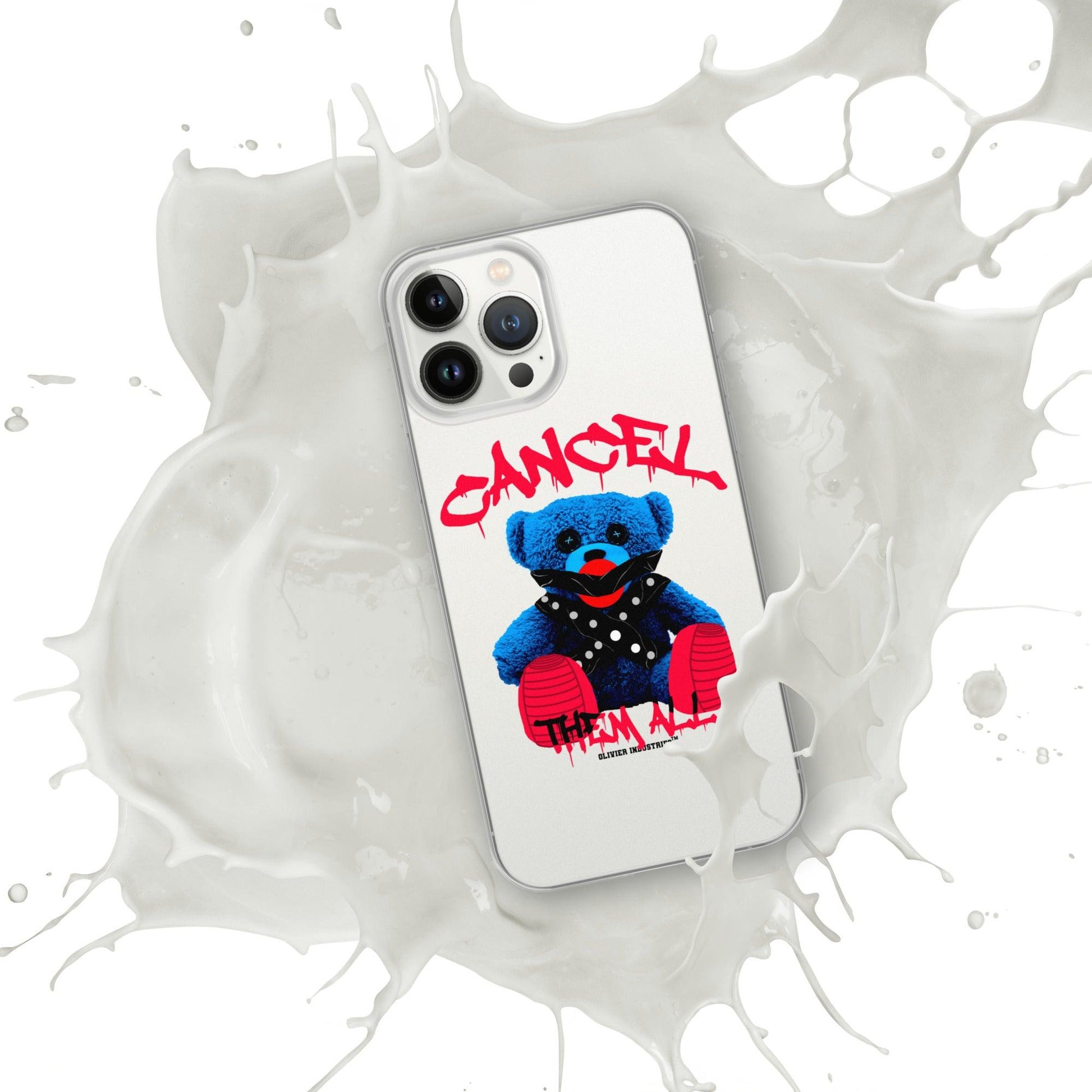 Olivier Industries ®Worldwide- Cancel Them All Bondage Bear iPhone-Hülle - Olivier Industries ® Art & Apparel