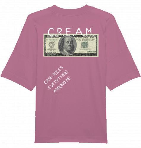 Olivier Industries ® C.R.E.A.M - Cash rules organic cotton unisex oversized T-shirt - Olivier Industries