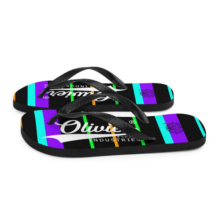 Olivier Industries ® color Hip Hop Oldschool Japanese Logo Flip-Flops - Olivier Industries