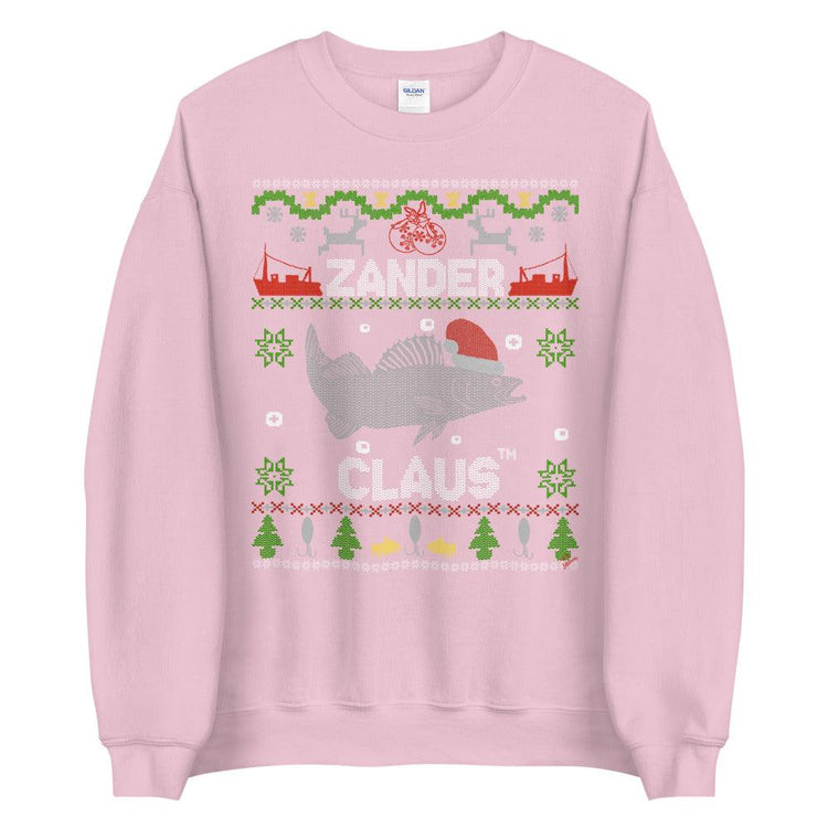 Zander Claus TM The original Christmas sweater for anglers. Unisex sweaters - Olivier Industries