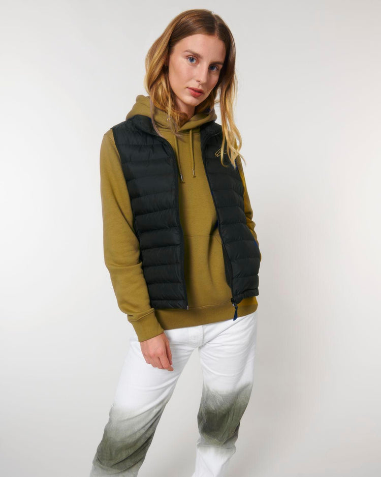 Olivier Industries recycled woman padded vest - Olivier Industries ® Art & Apparel