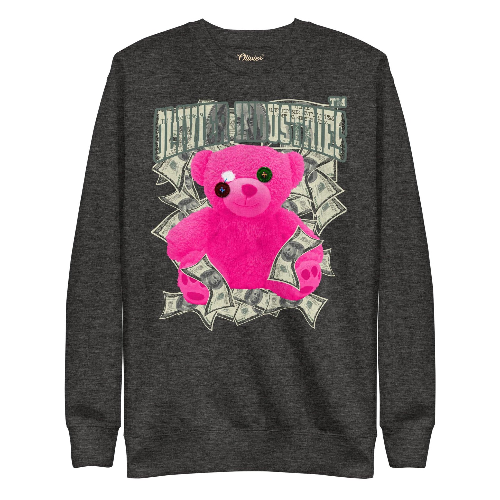 Olivier Industries TM Worldwide Pink Bear Dollar Unisex-Premium-Pullover - Olivier Industries ® Art & Apparel