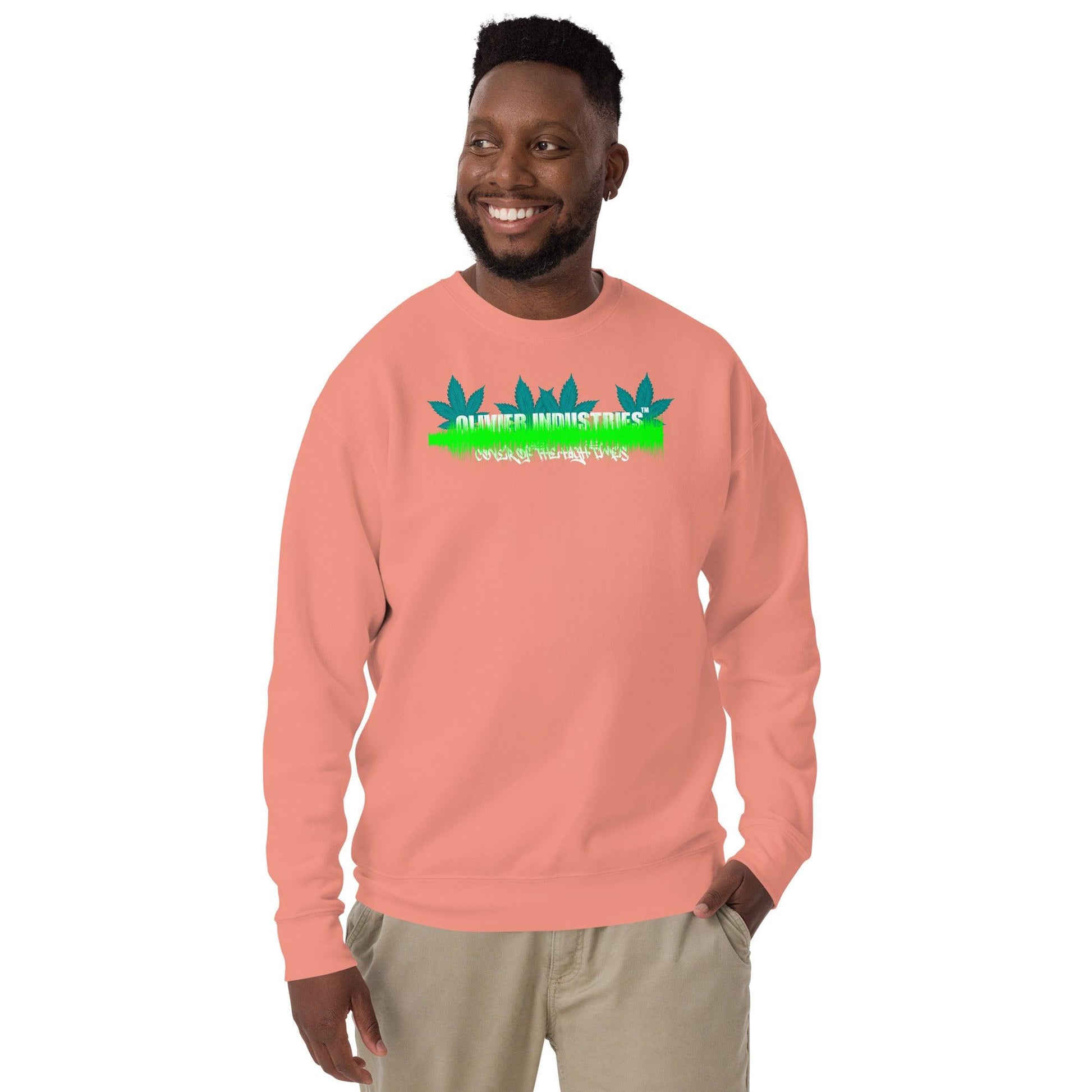 Olivier Industries TM Worldwide DeathrowrecordNFT - B Real Cover of the High Times wavesound unisex Sweatshirt - Olivier Industries ® Art & Apparel
