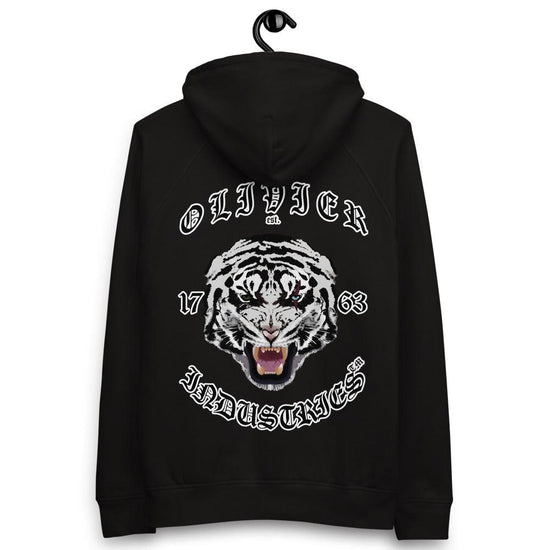 Olivier Industries ® White Tiger on organic cotton Unisex Kapuzenpullover - Olivier Industries