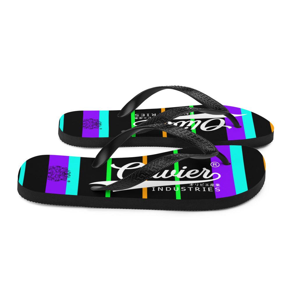 Olivier Industries ® color Hip Hop Oldschool Japanese Logo Flip-Flops - Olivier Industries