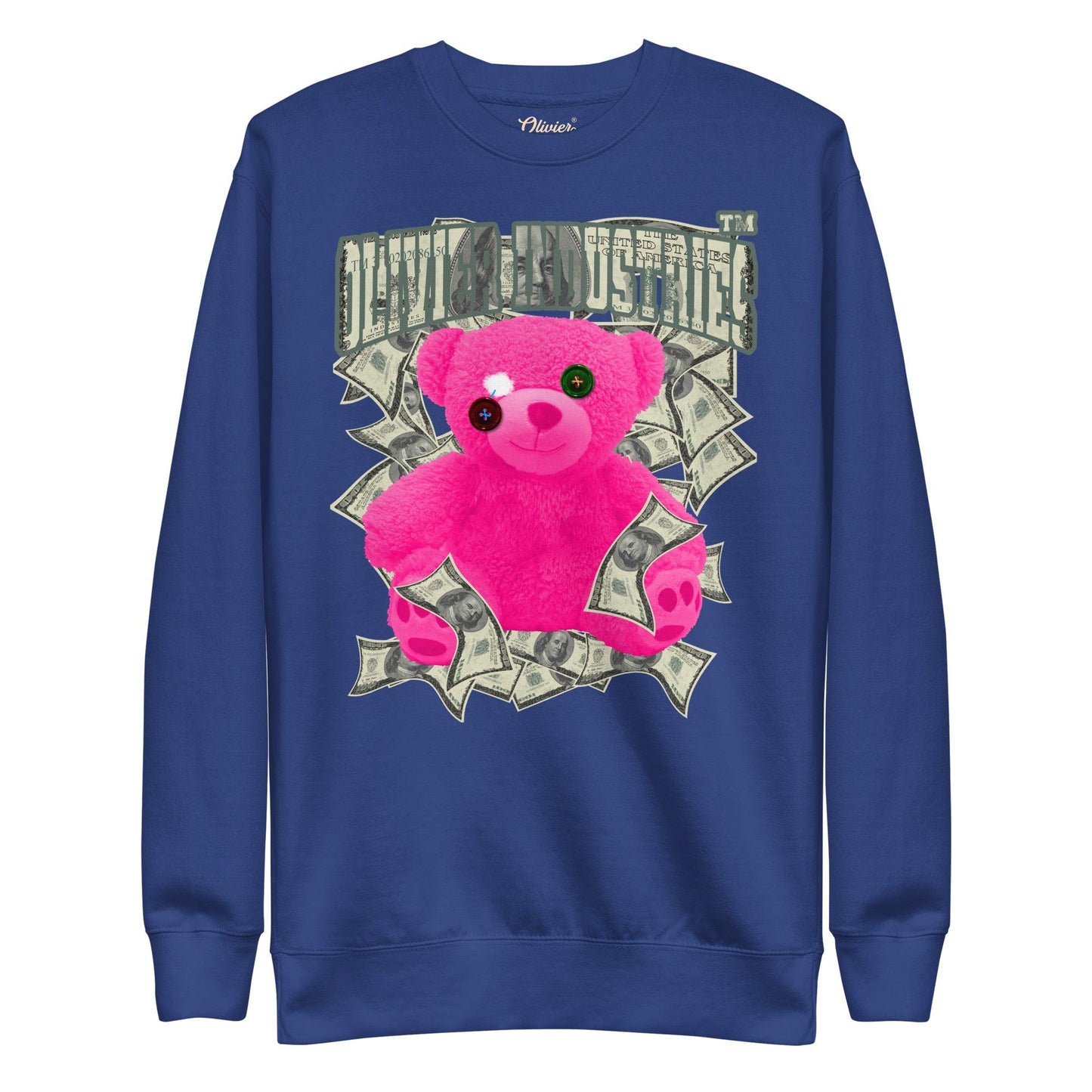 Olivier Industries TM Worldwide Pink Bear Dollar Unisex-Premium-Pullover - Olivier Industries ® Art & Apparel