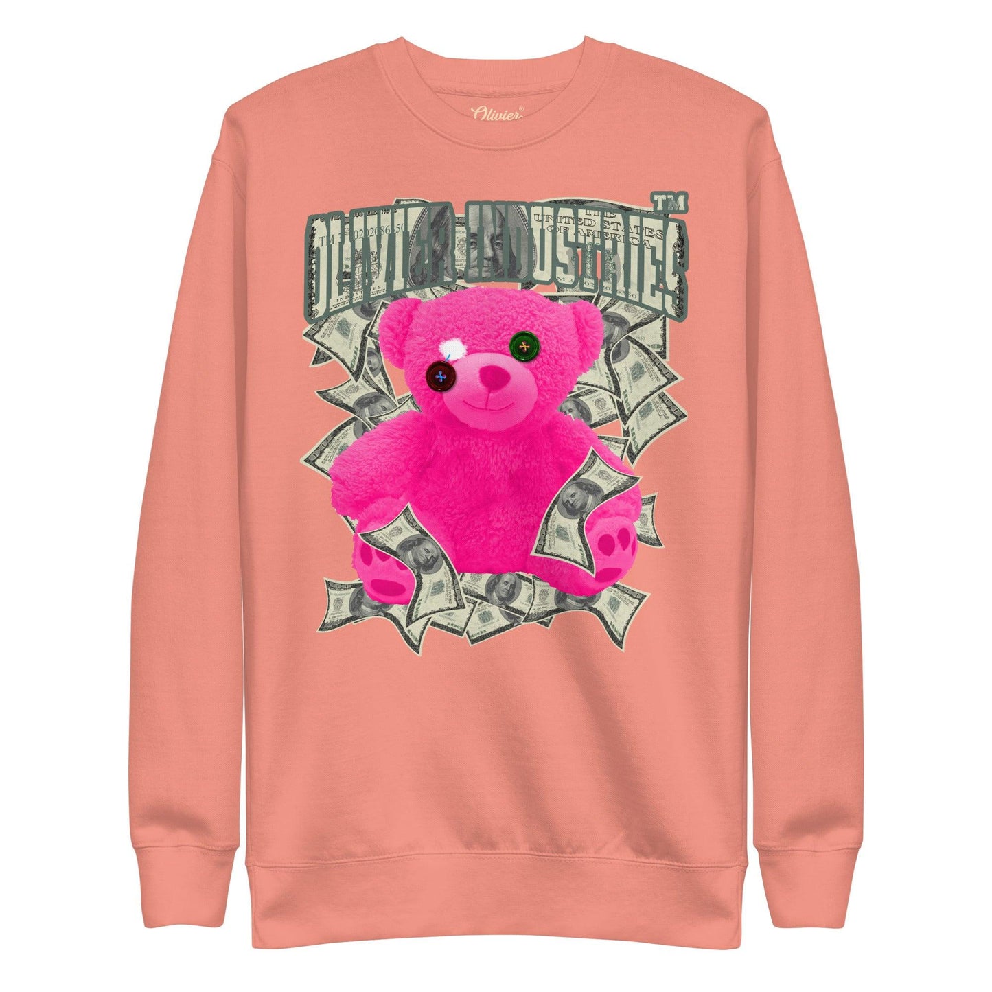 Olivier Industries TM Worldwide Pink Bear Dollar Unisex-Premium-Pullover - Olivier Industries ® Art & Apparel