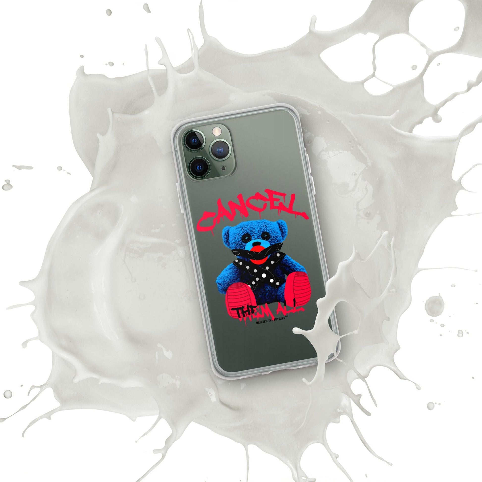 Olivier Industries ®Worldwide- Cancel Them All Bondage Bear iPhone-Hülle - Olivier Industries ® Art & Apparel