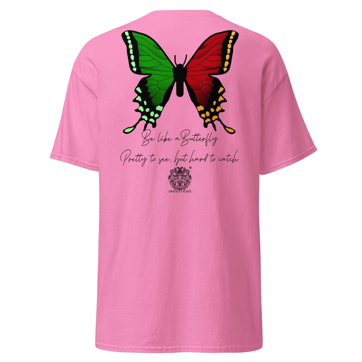 Olivier Industries TM Worldwide - Butterfly red-green classic fit tee - Olivier Industries ® Art & Apparel