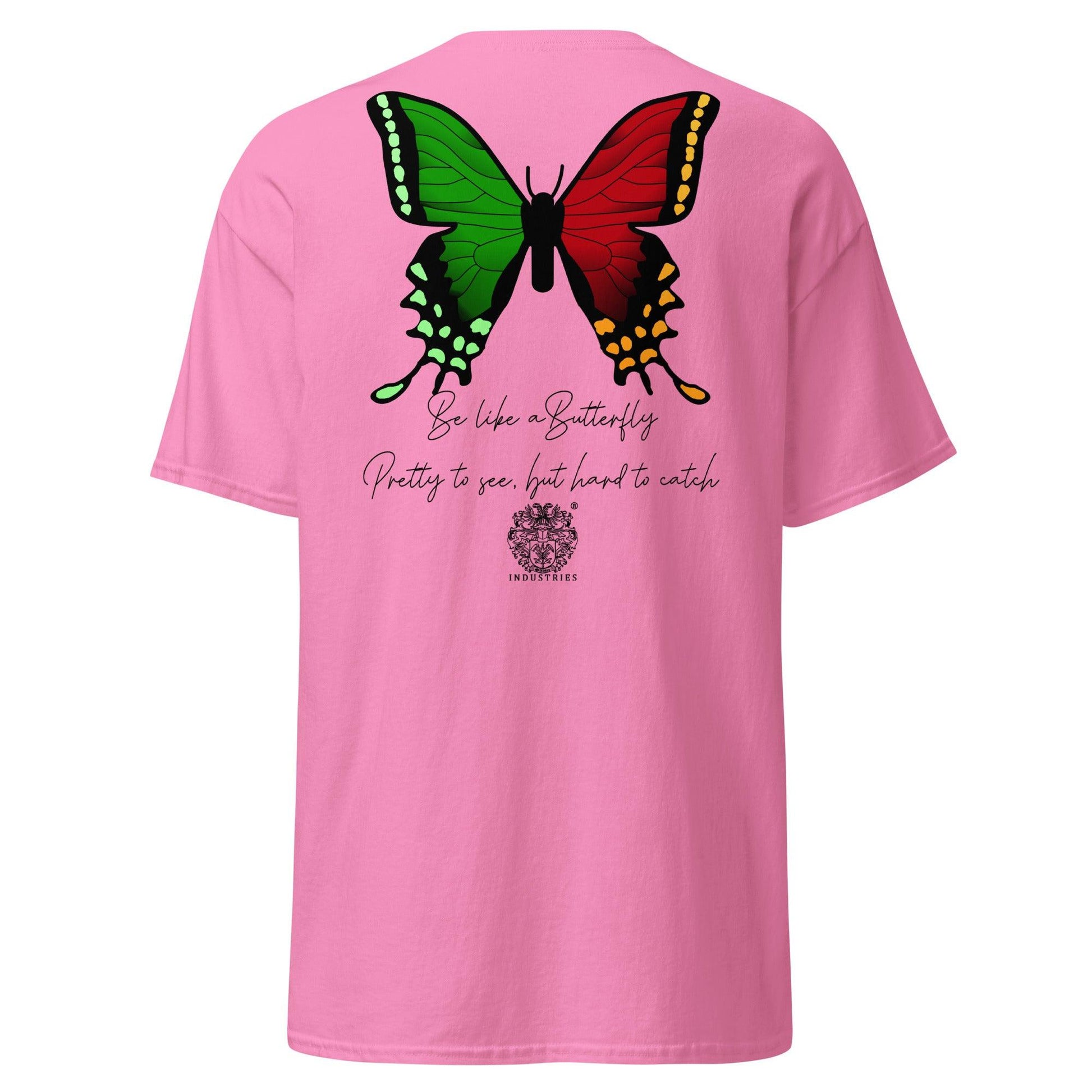 Olivier Industries TM Worldwide - Butterfly red-green classic fit tee - Olivier Industries ® Art & Apparel