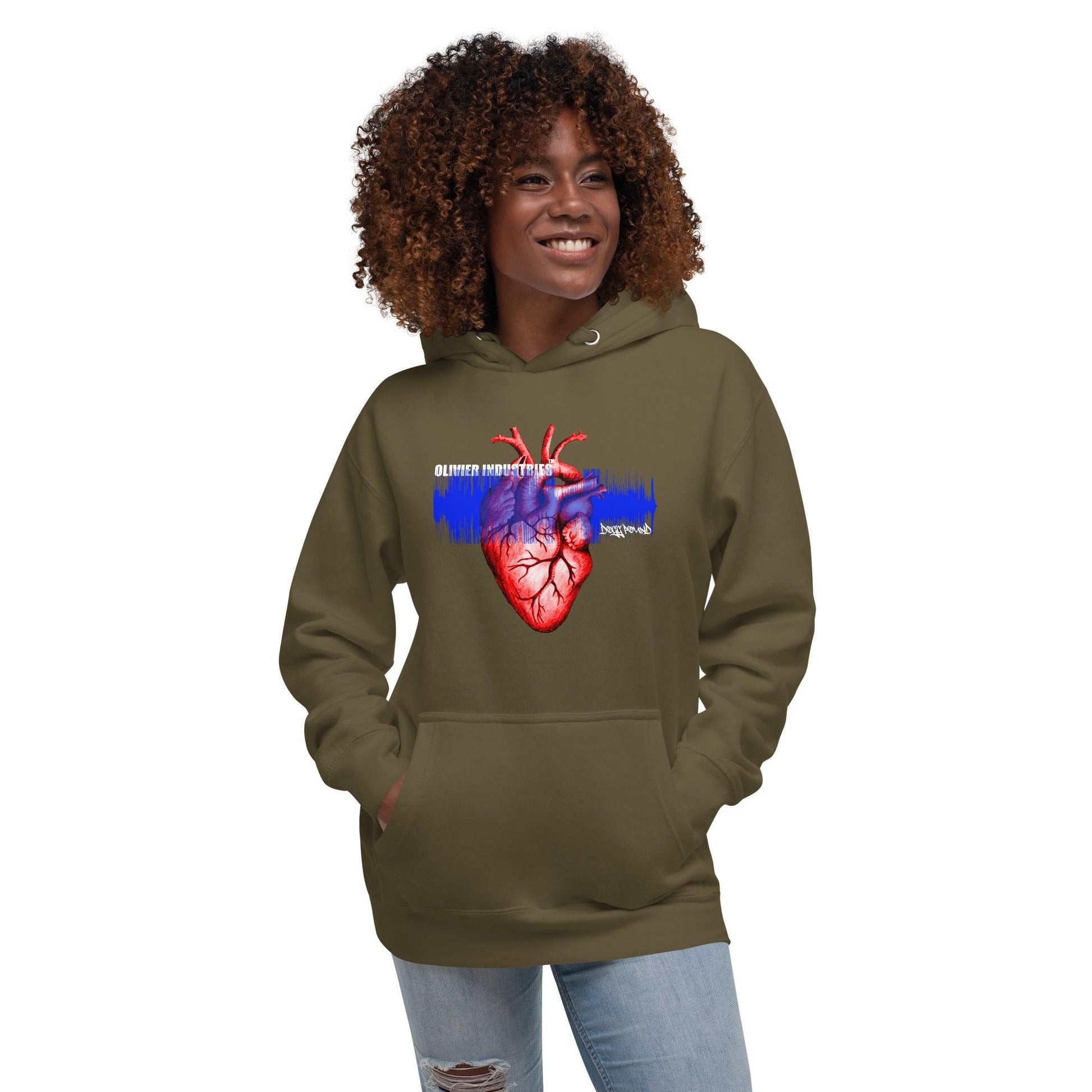 Olivier Industries TM Worldwide Deathrowrecords NFT - Dogg Pound Wavesound unisex Hoodie - Olivier Industries ® Art & Apparel