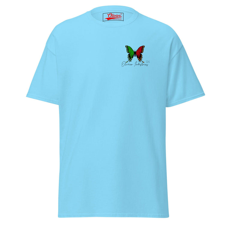 Olivier Industries TM Worldwide - Butterfly red-green classic fit tee - Olivier Industries ® Art & Apparel